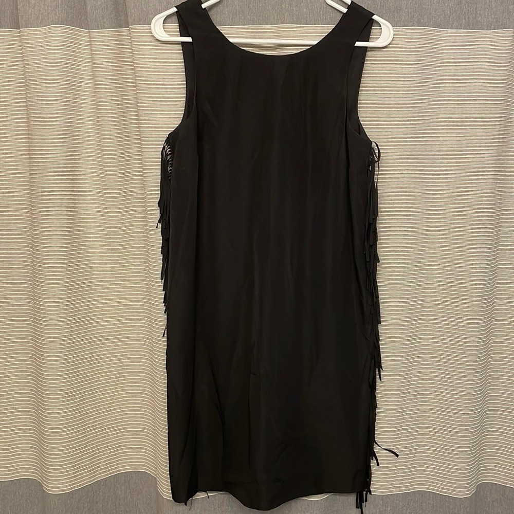 Black dress with side frays small